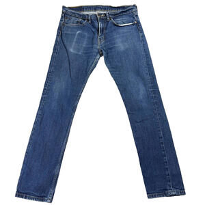 Levis 510 Jeans Mens 34x32 Slim Straight Blue Stretch Denim Classic Vintage Look